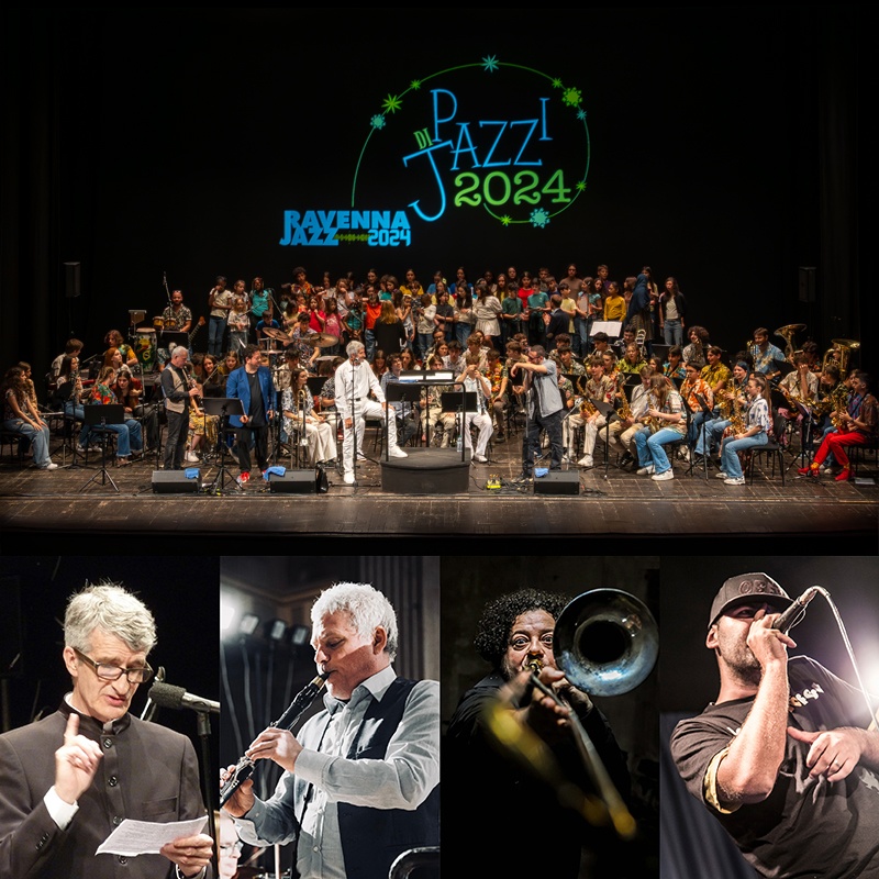 <em>“Pazzi di Jazz”</em><br />ORCHESTRA DEI GIOVANI & DON MINZONI,  CORO SWING KIDS & TEEN VOICES<br /> diretti da TOMMASO VITTORINI<br /><em>special guests</em> MAURO NEGRI, MAURO OTTOLINI & ALIEN DEE<br />“Mama Africa”<br /><em>Omaggio a Miriam Makeba</em>